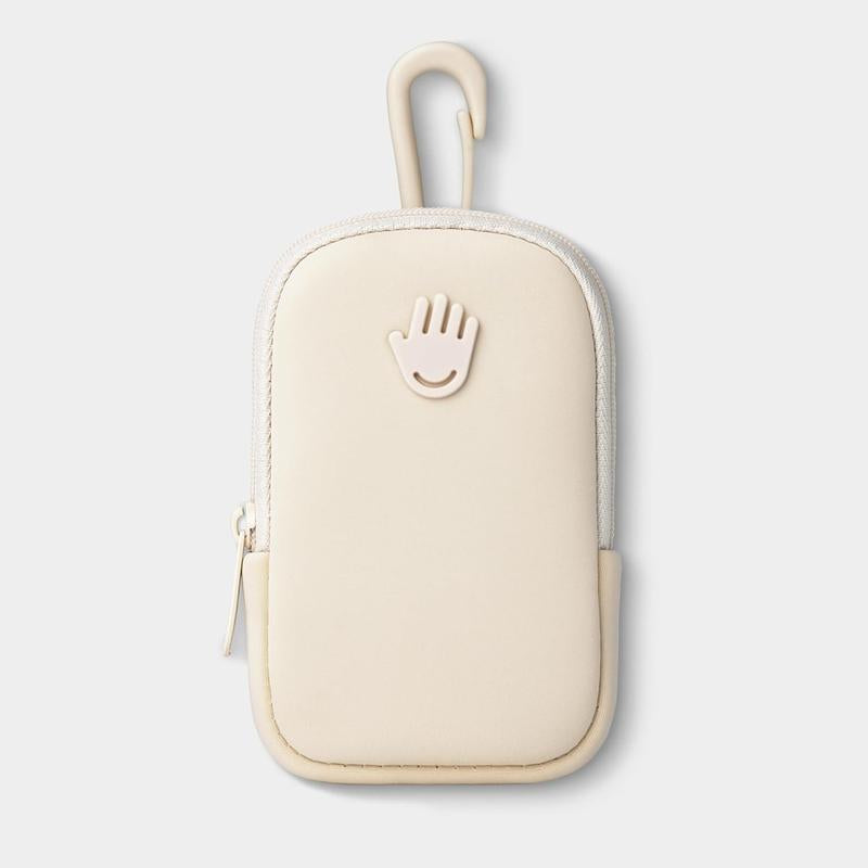 Touchette Zippered Pouch, Attachable Fashion Accessory with Snap Hook Hand Sanitizer 1FL OZ.,