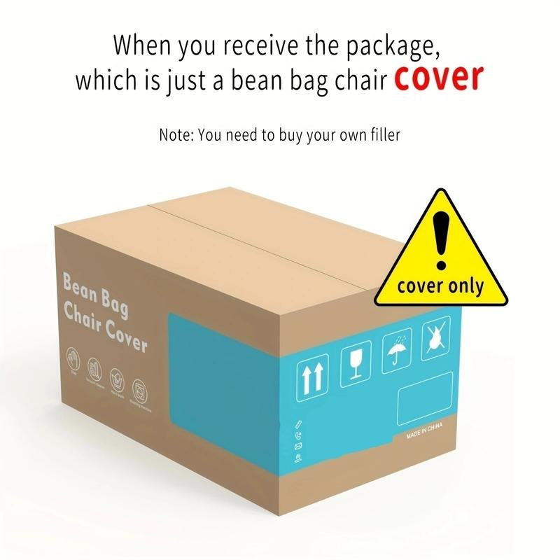 EKWQ Bean Bag,Bean Bag Chair,Giant Fur Bean Bag Chair Cover Ultra Soft Bean Bag Bed for Adults Big round Soft Fluffy Faux Fur Bean Bag Lazy Sofa Bed Cover, (No Filler, Cover Only)