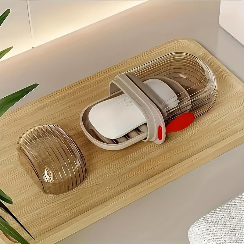Portable Travel Soap Box with Sealed Lid Design - Waterproof, Moisture-Proof Wash Bag for Business Travel, Multi-Functional Carrying