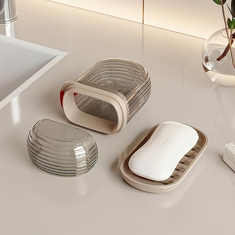 Portable Travel Soap Box with Sealed Lid Design - Waterproof, Moisture-Proof Wash Bag for Business Travel, Multi-Functional Carrying
